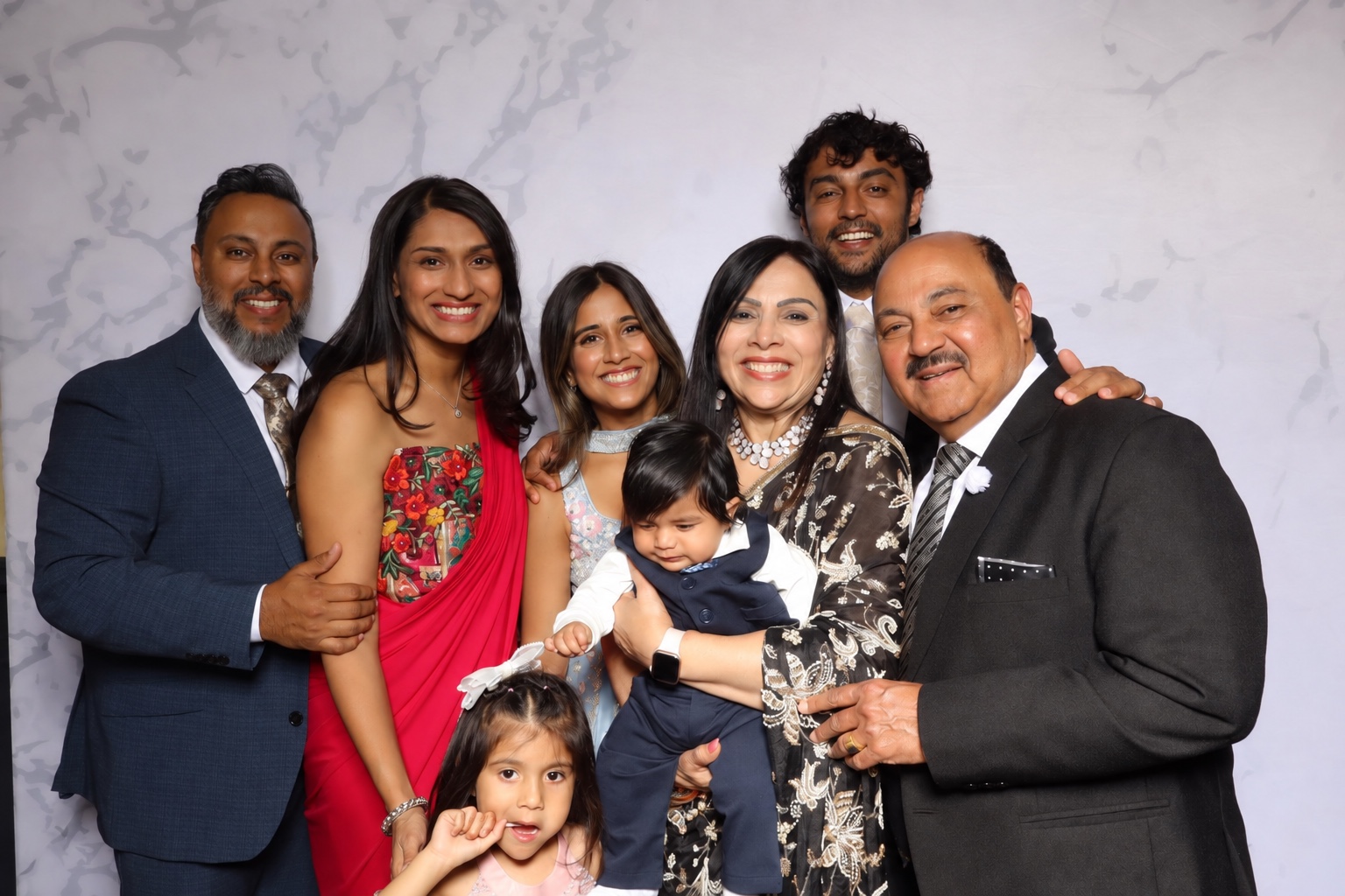 The Kwik Pantry family together, with grandparents, parents, and children